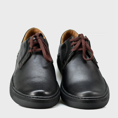 Black Leather Men’s Casual Shoes – Luca | KarolShoes