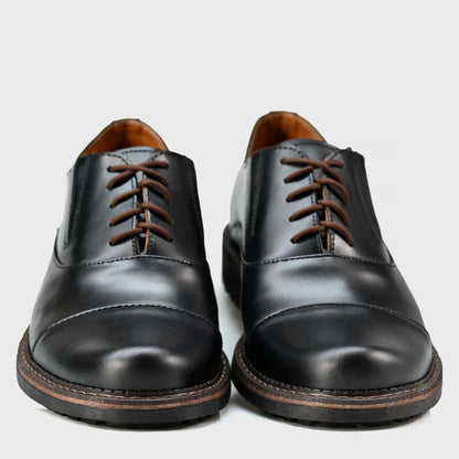 Black Leather Men’s Derby Shoes – Enzo | KarolShoes