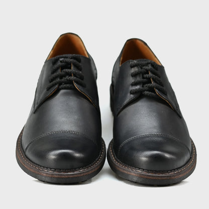 Black Leather Men’s Derby Shoes – Dante | KarolShoes