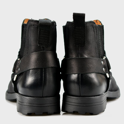 Handmade Black Leather Cowboy Boots – Aston | KarolShoes