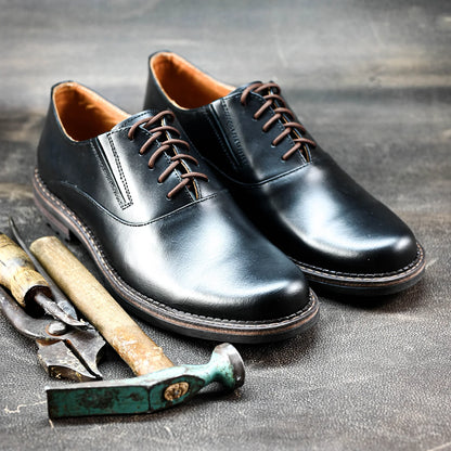 Black Leather Men’s Derby Shoes – Dario | KarolShoes