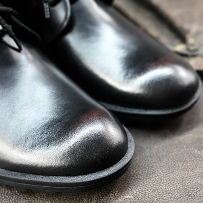 Handmade Black Leather Men’s Boots – Raven | KarolShoes