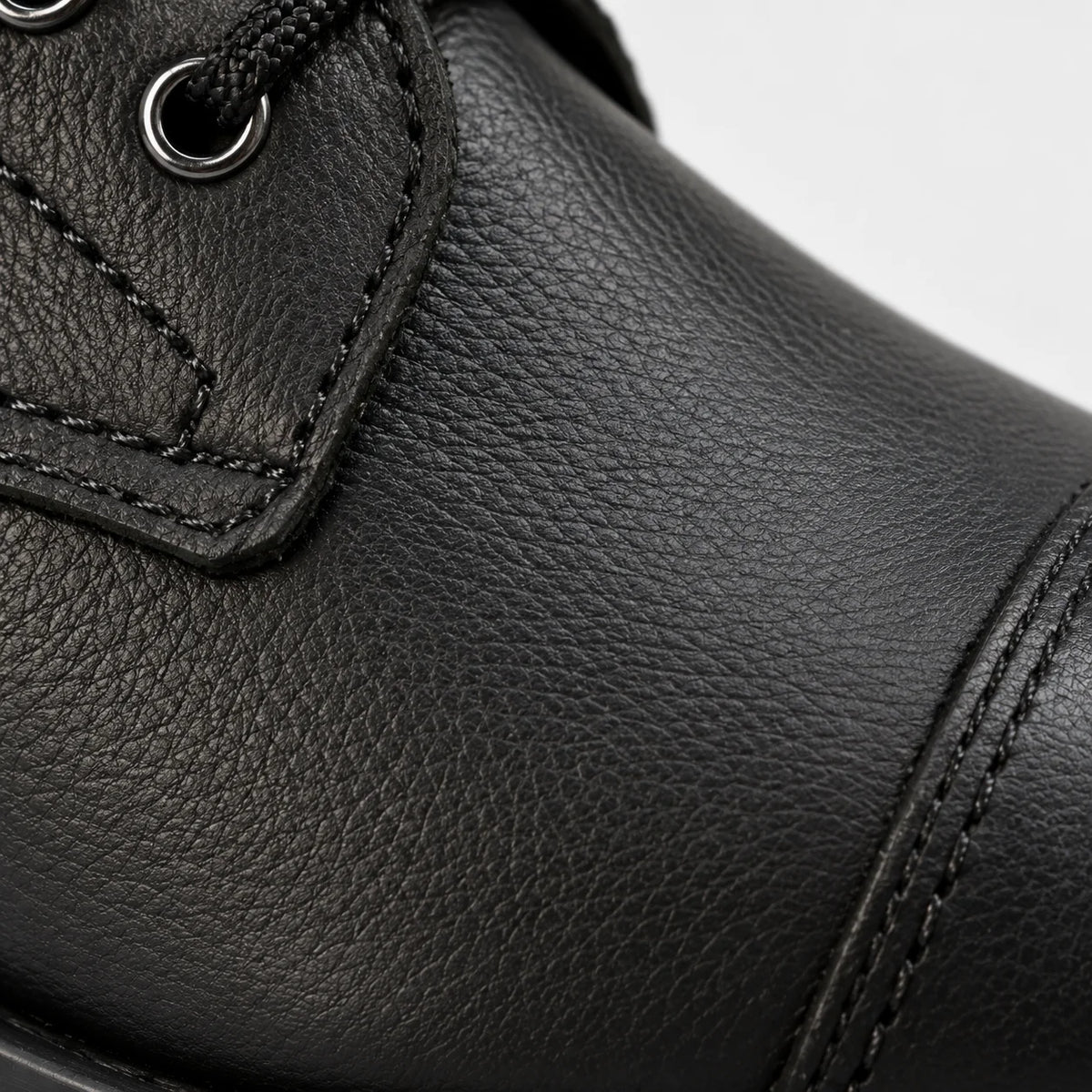 Alexa black leather ankle boots for women