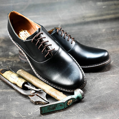 Black Leather Men’s Derby Shoes – Dario | KarolShoes