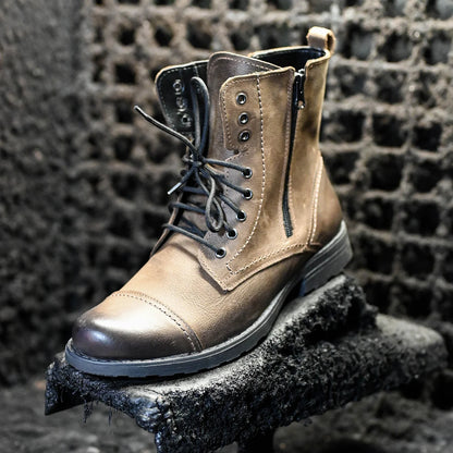 Handgefertigte Braune Herren-Lederstiefel – Elegant | KarolShoes