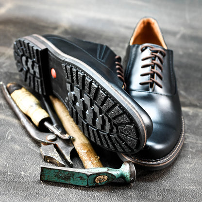 Black Leather Men’s Derby Shoes – Dario | KarolShoes