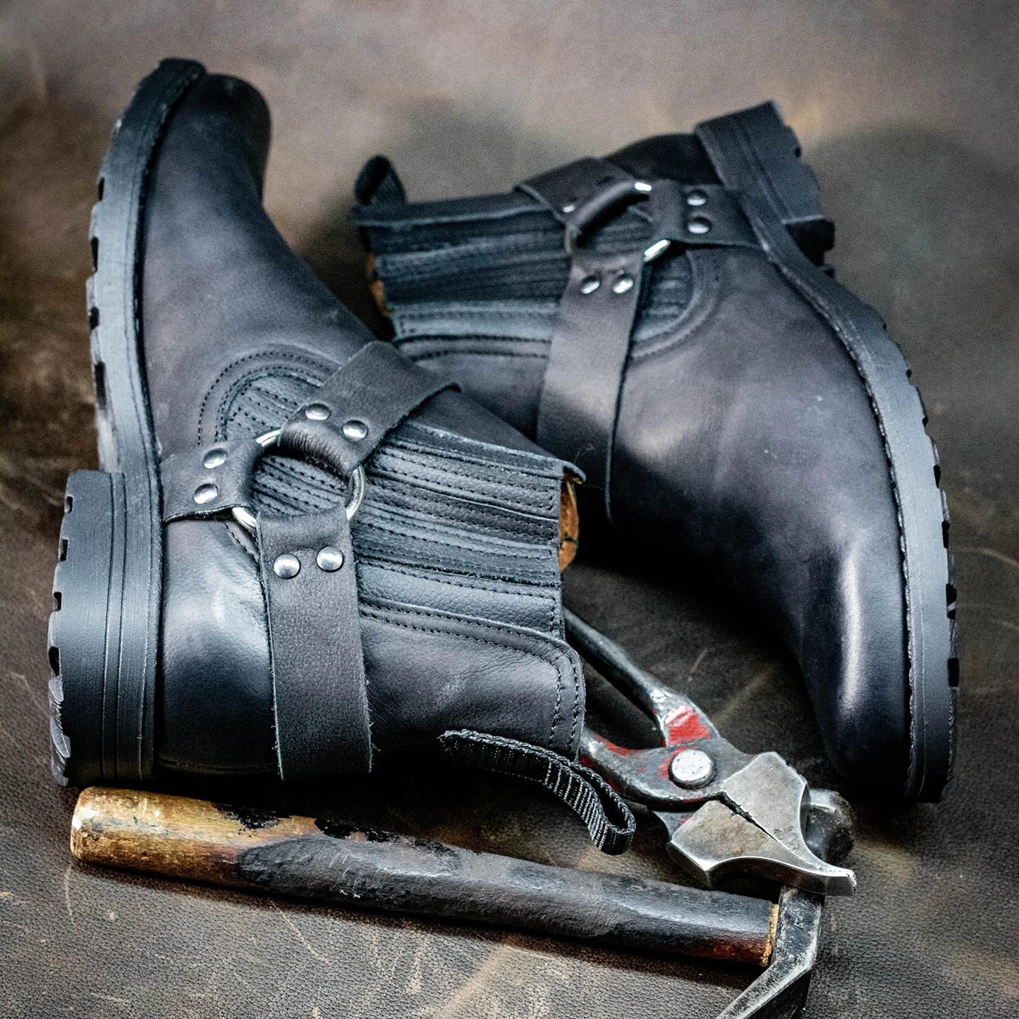 Handmade Black Leather Cowboy Boots – Aston | KarolShoes