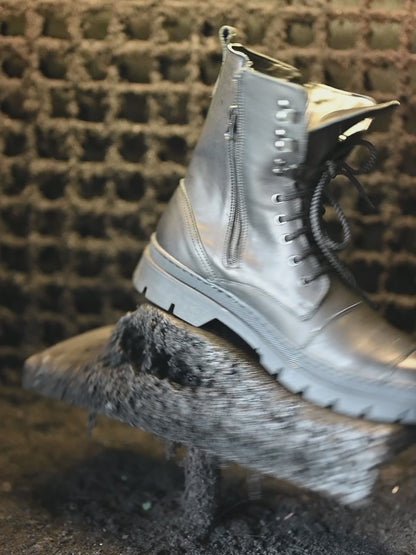 Black Leather Men’s Motorcycle Boots – Gregory | KarolShoes