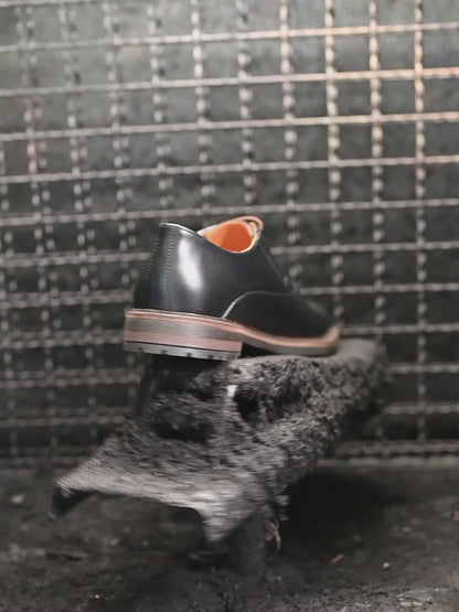 Black Leather Men’s Derby Shoes – Dario | KarolShoes