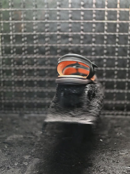 Black Leather Men’s Velcro Sandals – Lino | KarolShoes