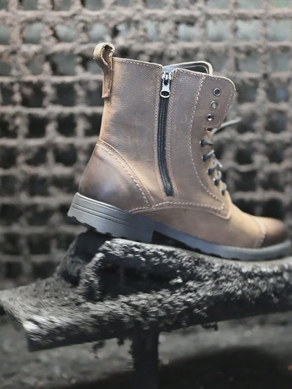 Handgefertigte Braune Herren-Lederstiefel – Elegant | KarolShoes