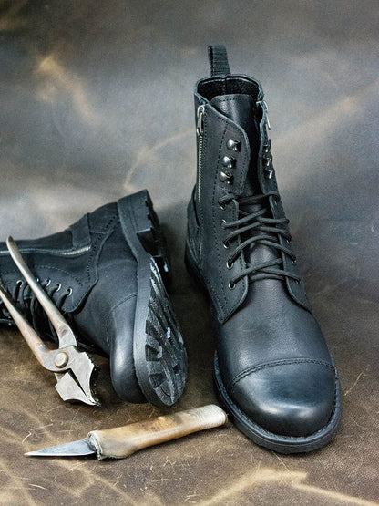 Handmade Leather Mans Boots Alex Black